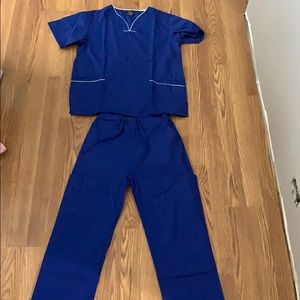 Royal blue scrubs
